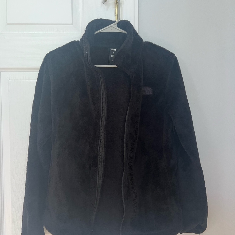 The North Face Black Teddy Jacket with Logo Detail